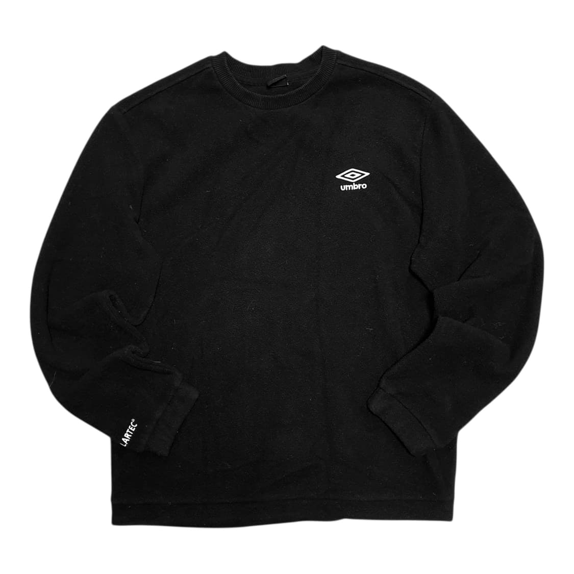 ✨ (바배) 엄브로 빅로고 블랙 플리스 맨투맨 상품이미지1