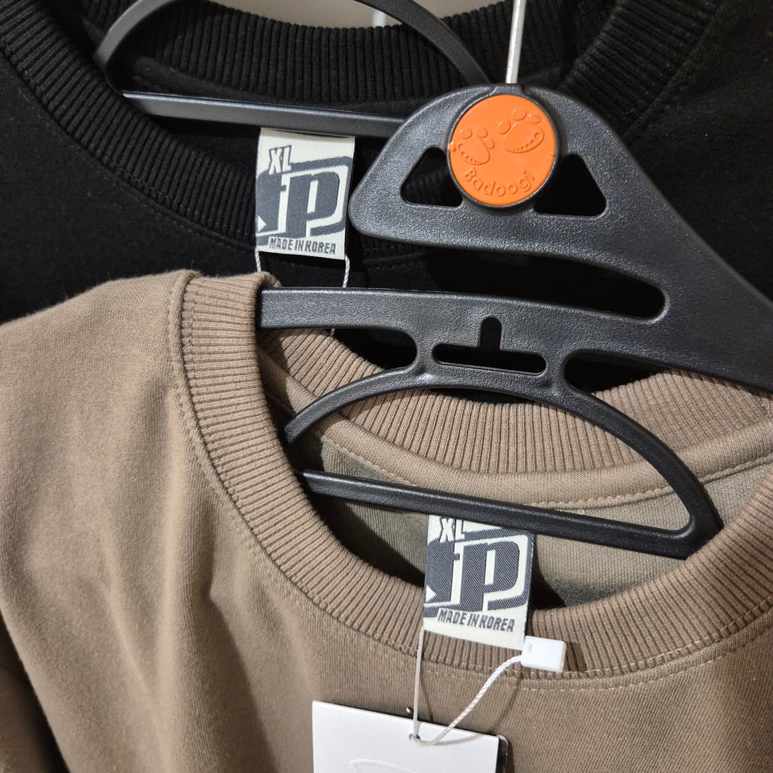 [페플] 레귤러 더블코튼 무지반팔 XL 2종(블랙/애쉬카키) 상품이미지4