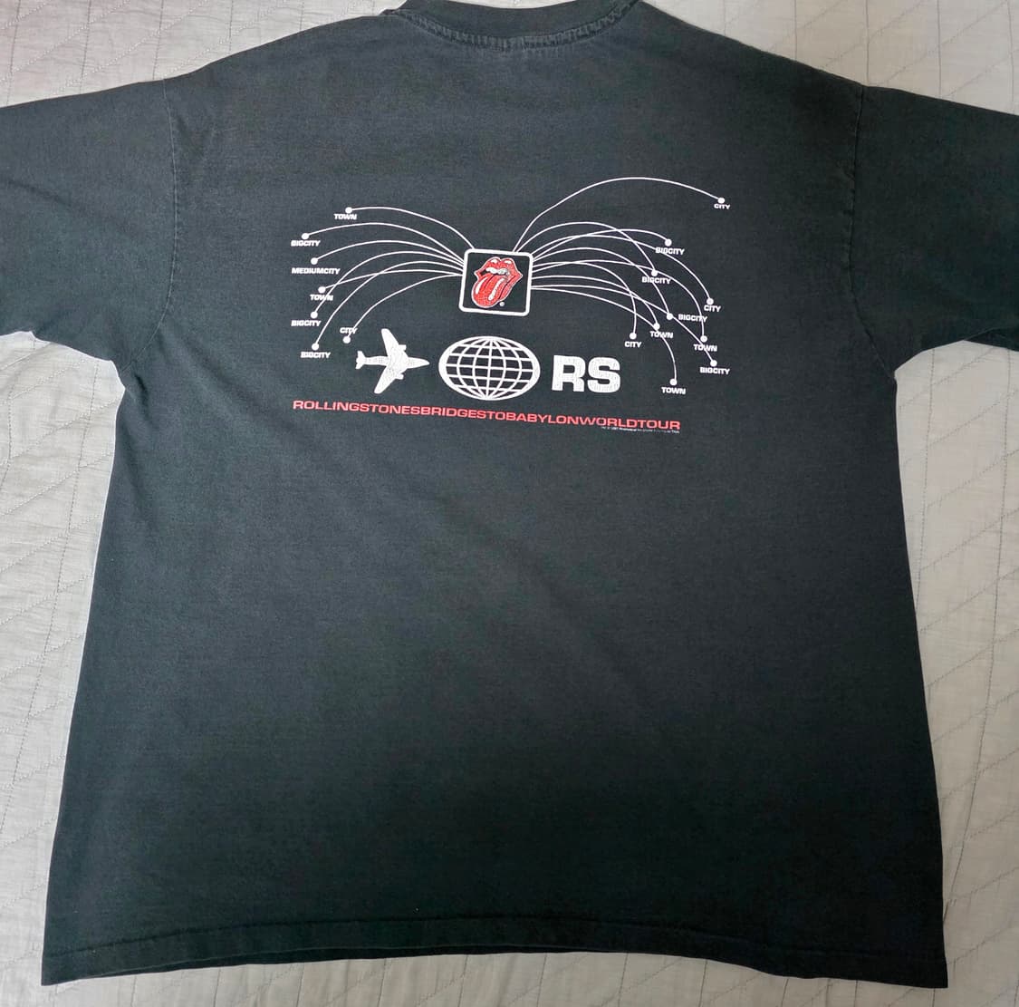 [XL] 90s 롤링스톤즈 1997 빈티지 밴드티 굿페이드 상품이미지5