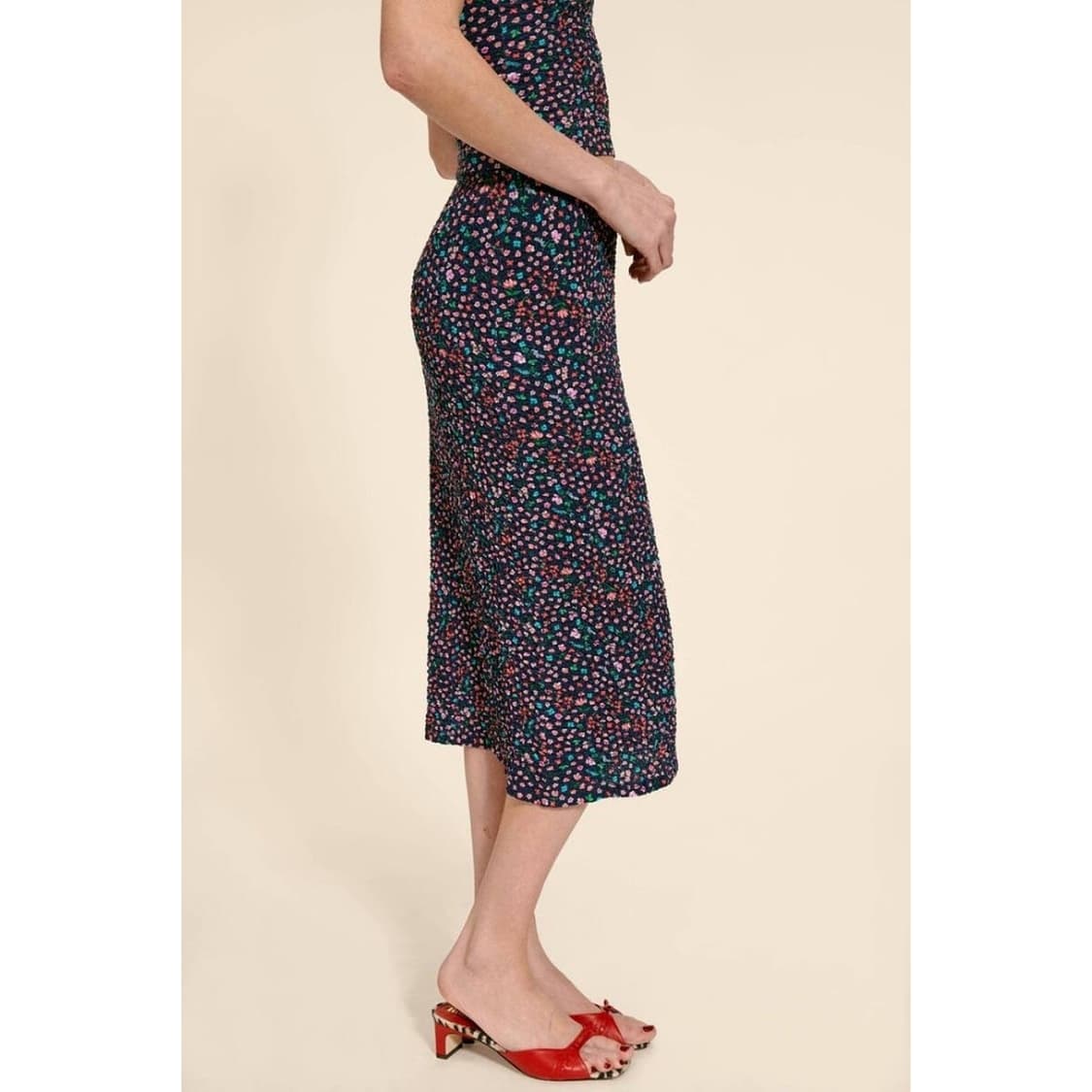 루즈 Rouje 플로럴 미디 스커트 상품이미지2