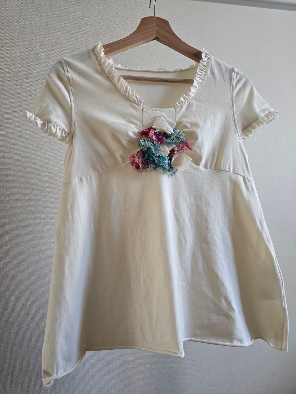 Miracle Woman Frill Detail Short Sleeve  상품이미지7