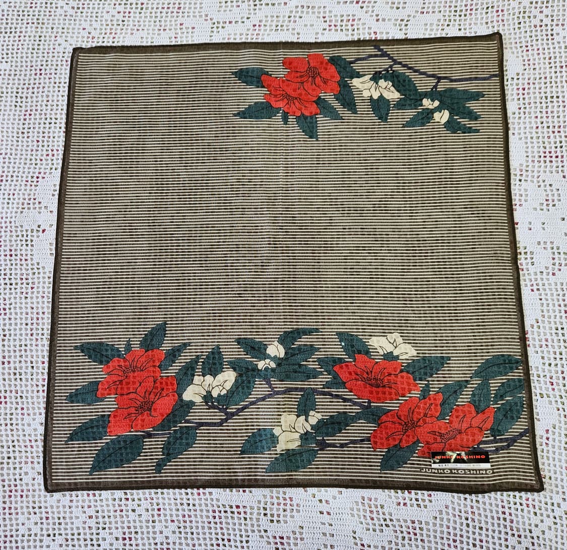 준코 코시노 플라워 패턴 손수건 3종 상품이미지8