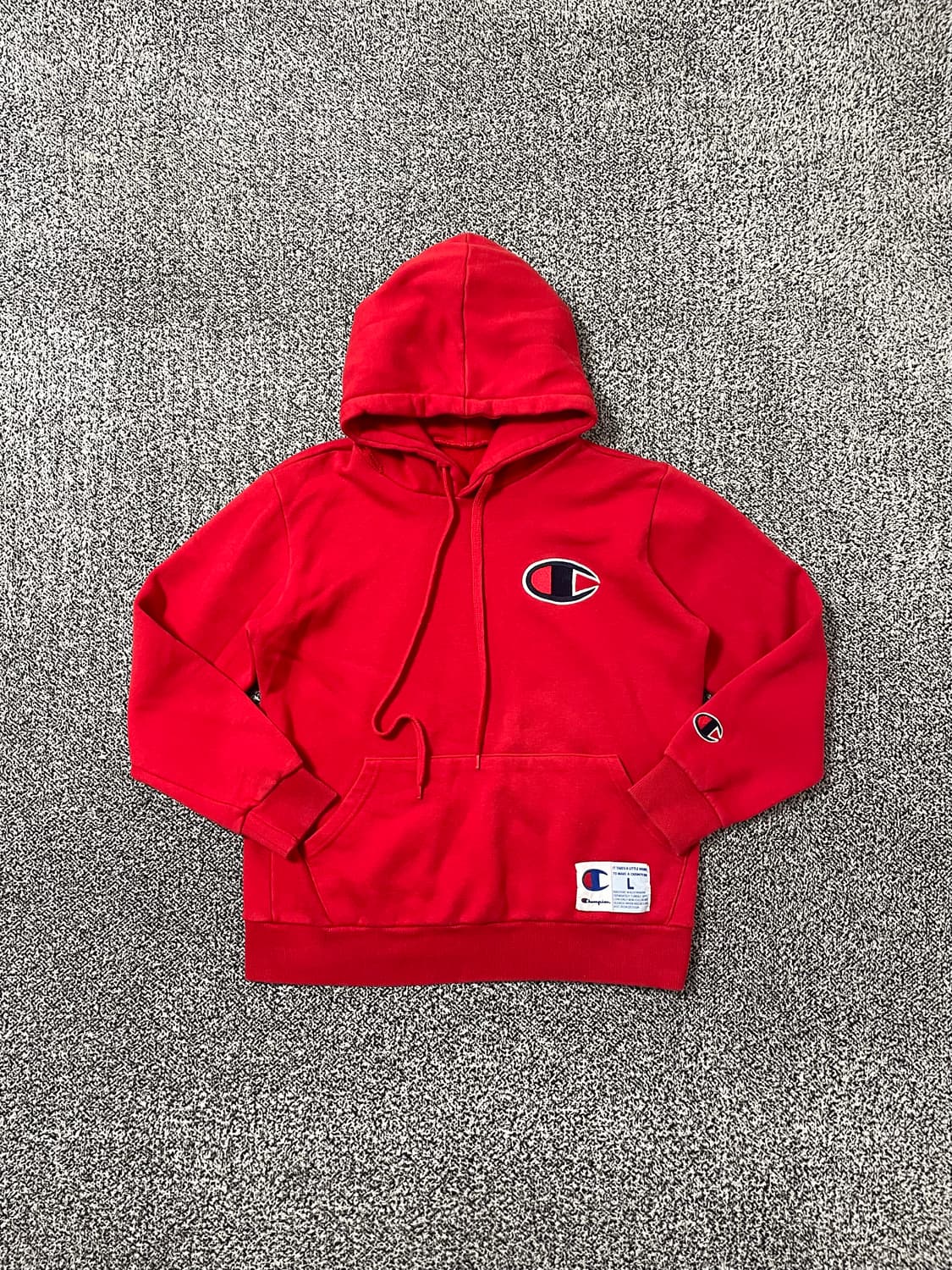 빈티지9. 챔피온 리버스위브 빅C로고 후드 스웻 셔츠 헤비코튼 빈티지 상품이미지1