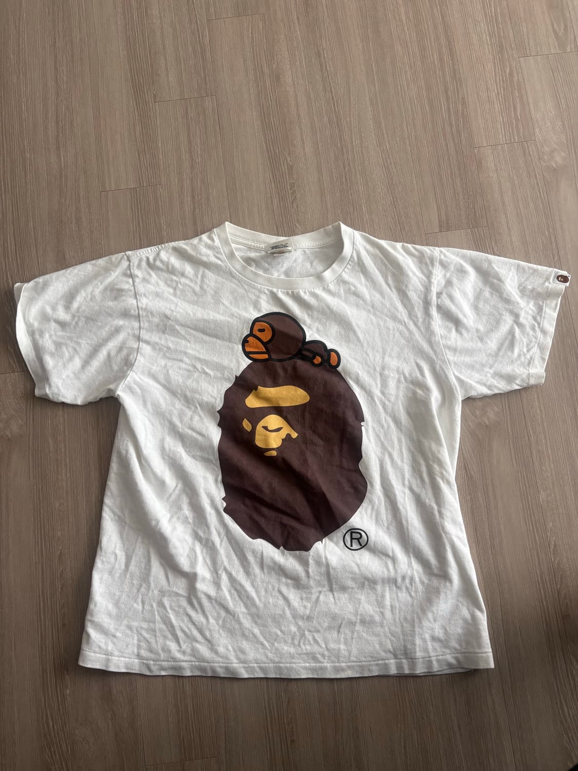 베이프 마일로 반팔 화이트 상품이미지1