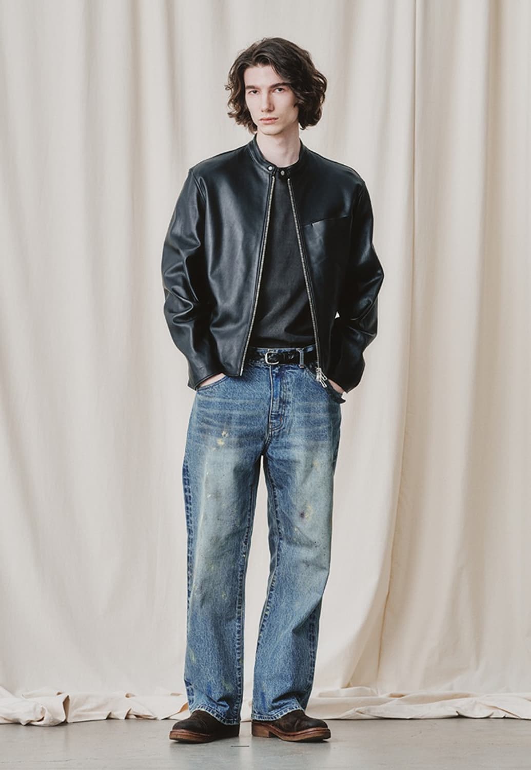 아트이프액츠 램스킨 레이싱 레더자켓 상품이미지1