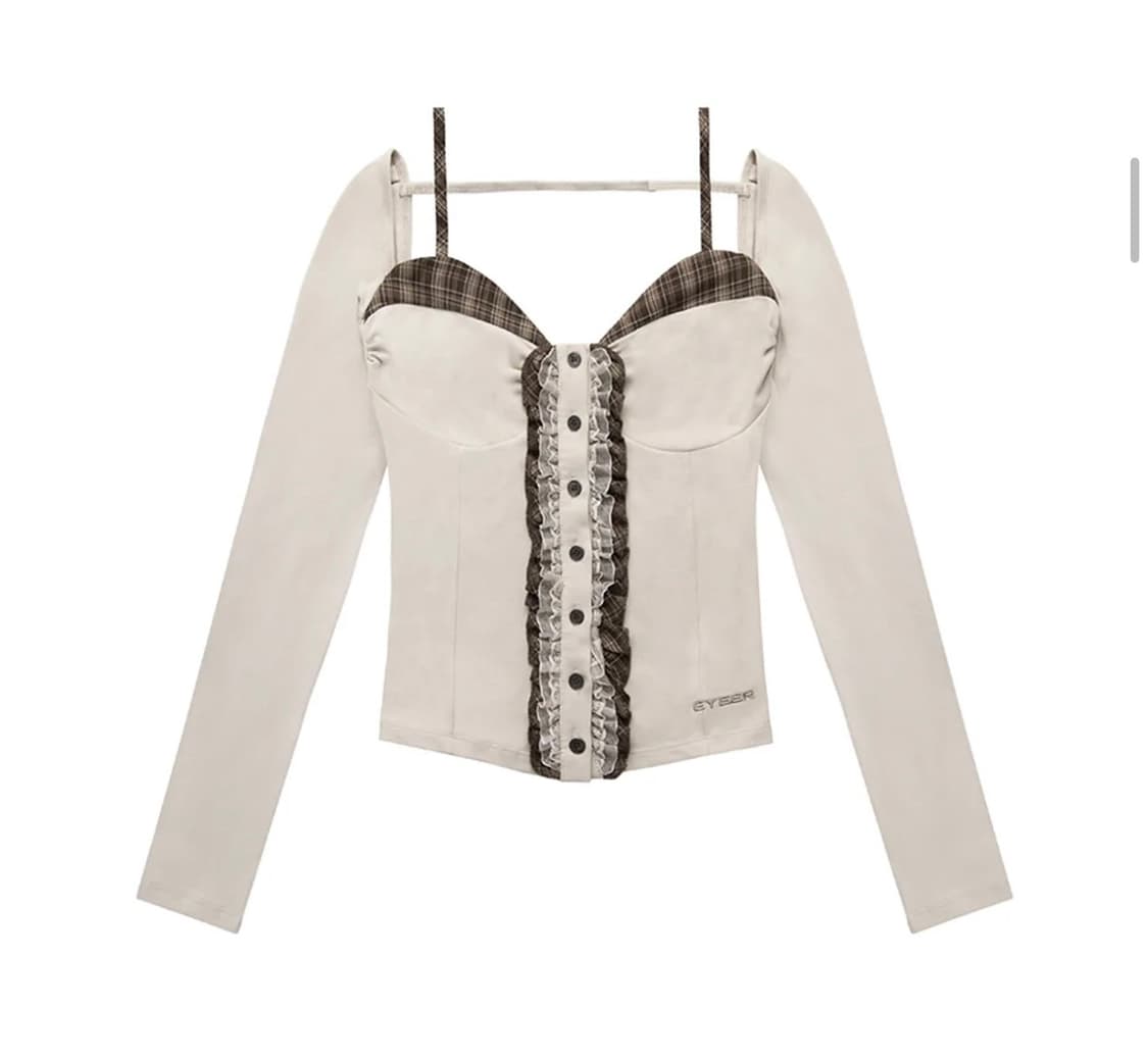 이와이이알 Check Pattern Layerd Long Sleeve 상품이미지3