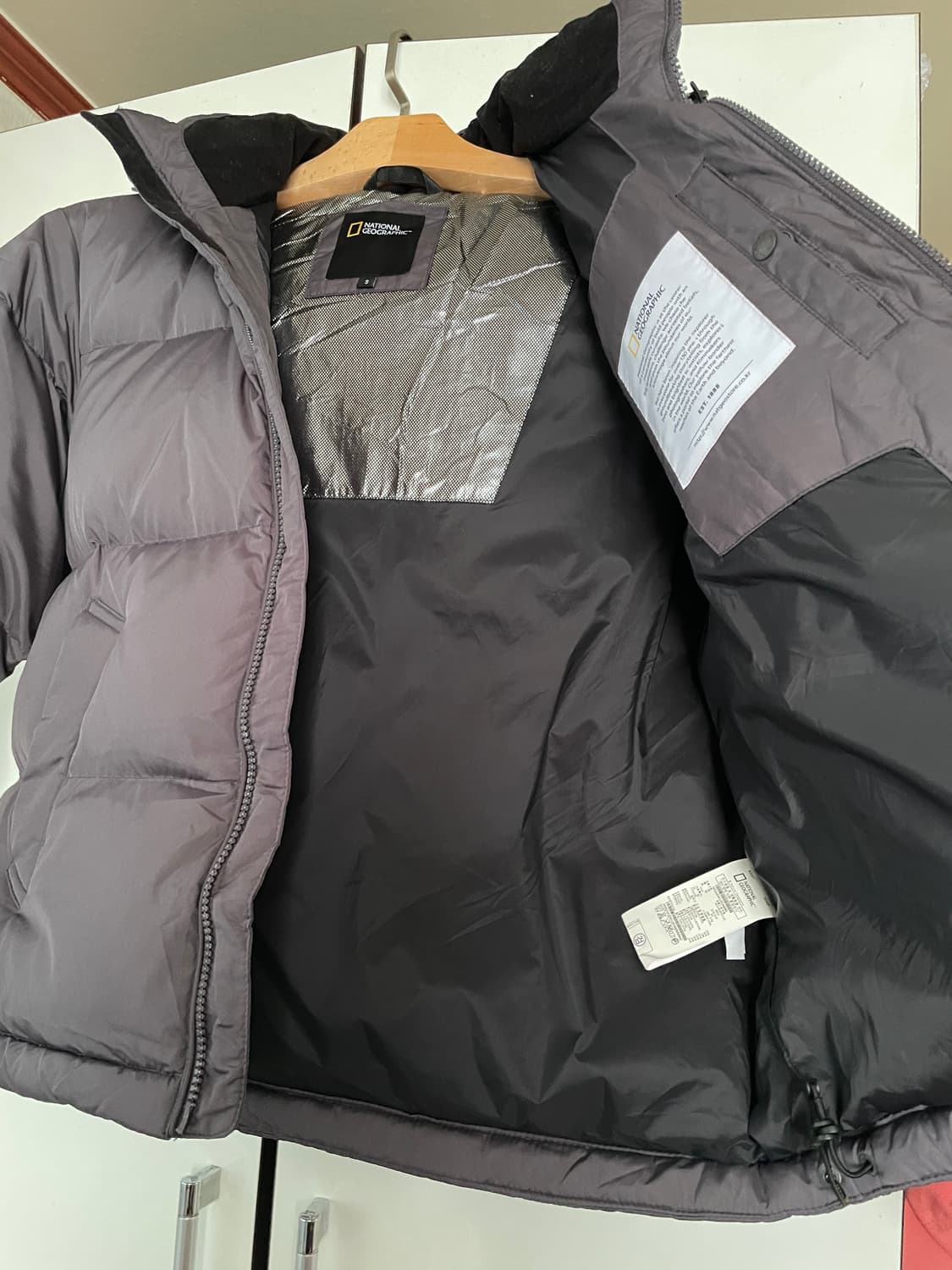 내셔널 지오그래픽 골든몰 덕다운 숏패딩 남녀공용 상품이미지6