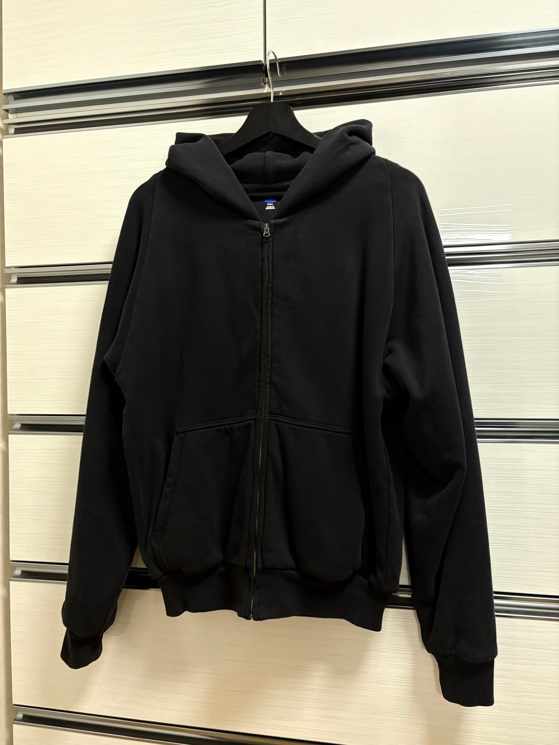 칸예 이지갭 후드집업 블랙 S 상품이미지1