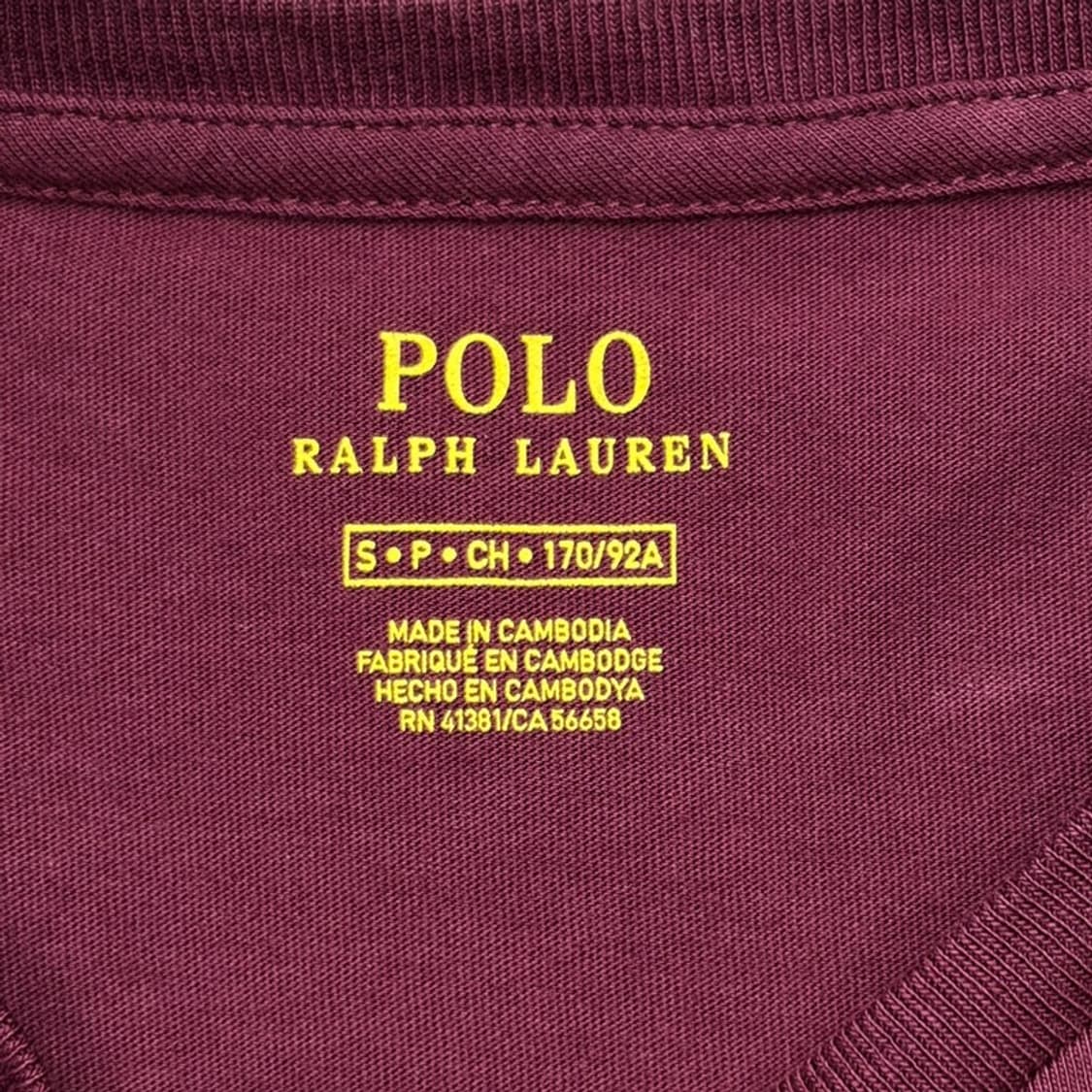 RALPH LAUREN 버건디 롱슬리브 S 상품이미지5
