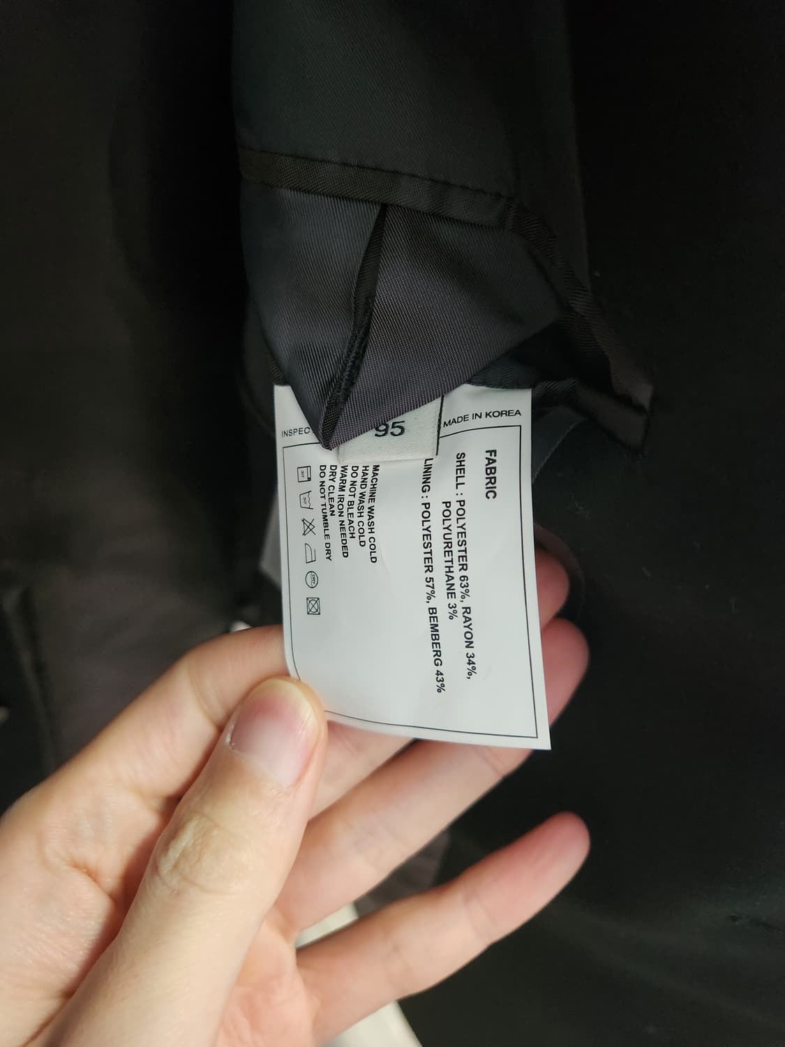 인사일런스 오버핏 블레이저(블레이져) S 95사이즈 새상품 싸게 팝니다. 상품이미지4