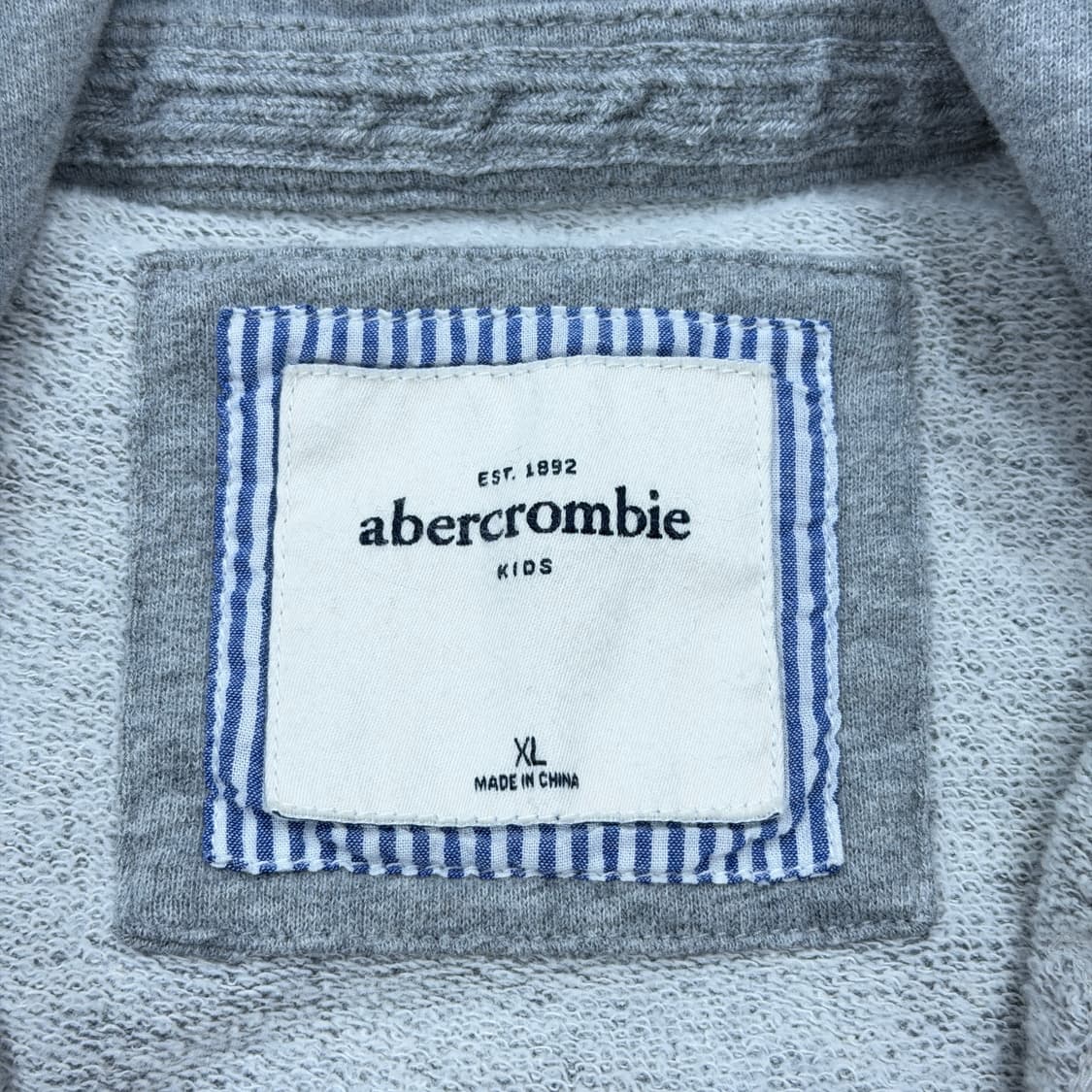 아베크롬비 빈티지 Y2K 스펠로고 후드집업 그레이 XL 상품이미지4