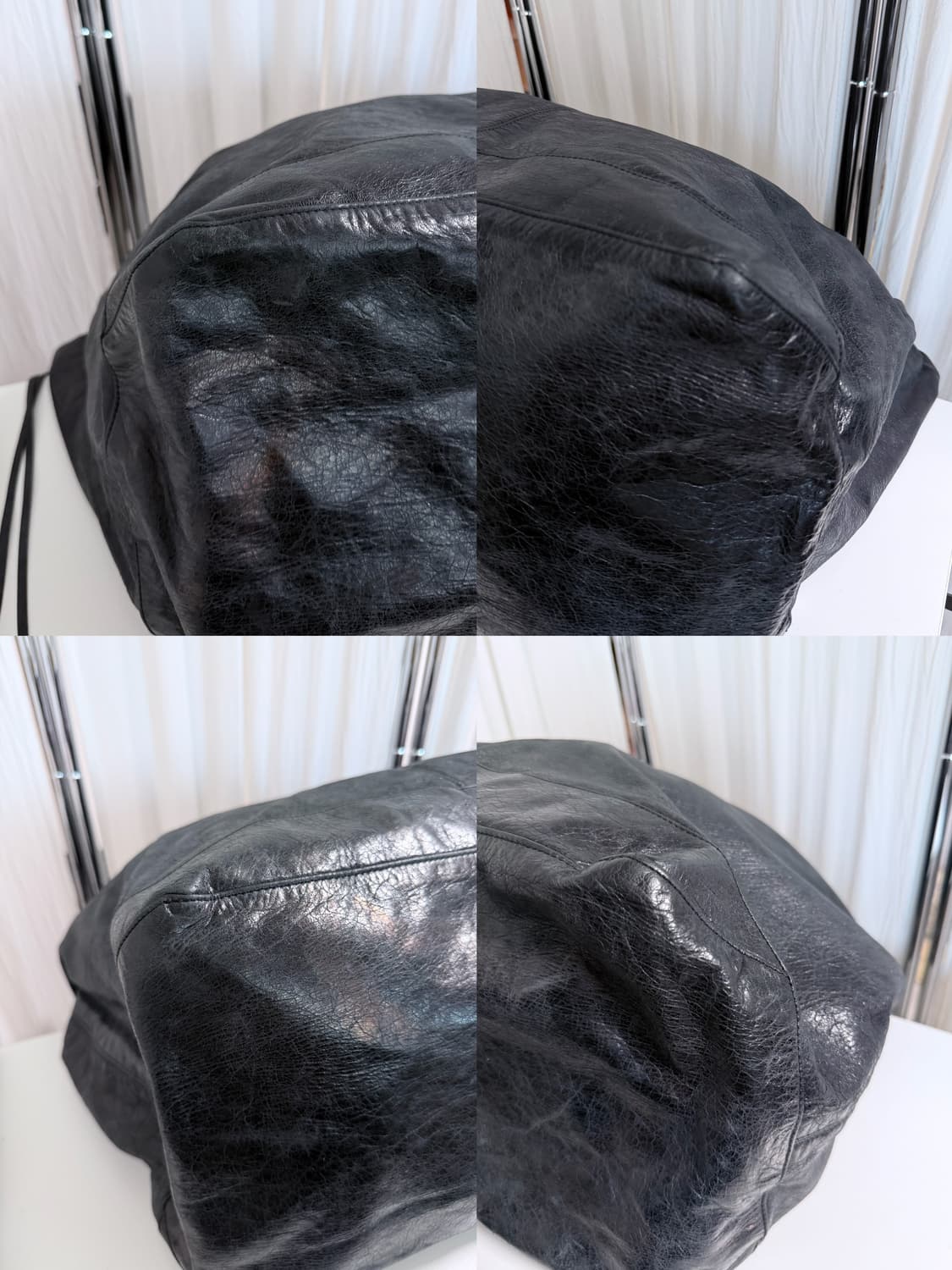 발렌시아가 커리어 모터백 블랙 상품이미지8