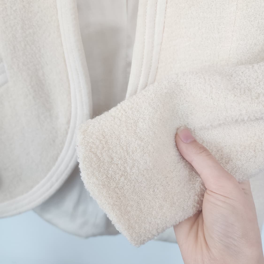 미샤 아이보리 트위드 자켓 상품이미지4