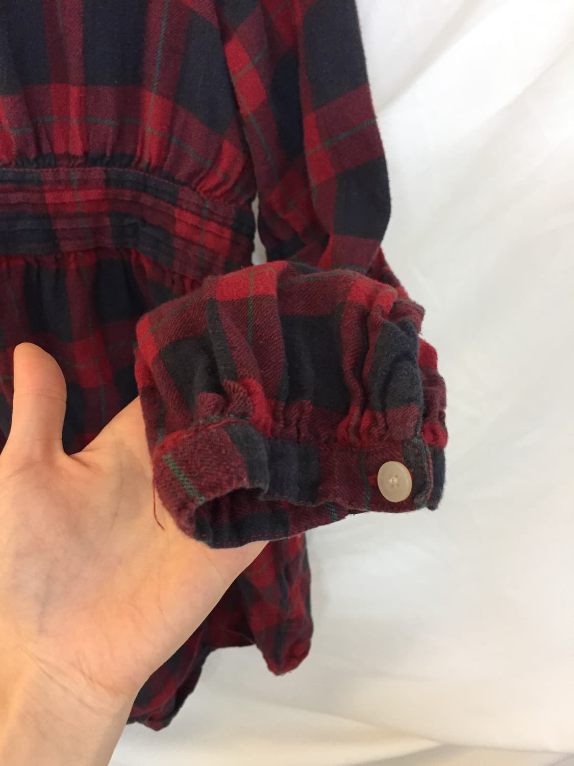 레이스 레이어드 모리걸 체크티셔츠 상품이미지5