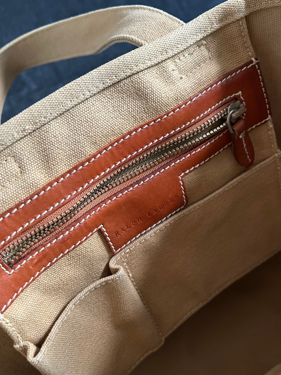 폴로 랄프로렌 캔버스 토트백 상품이미지4