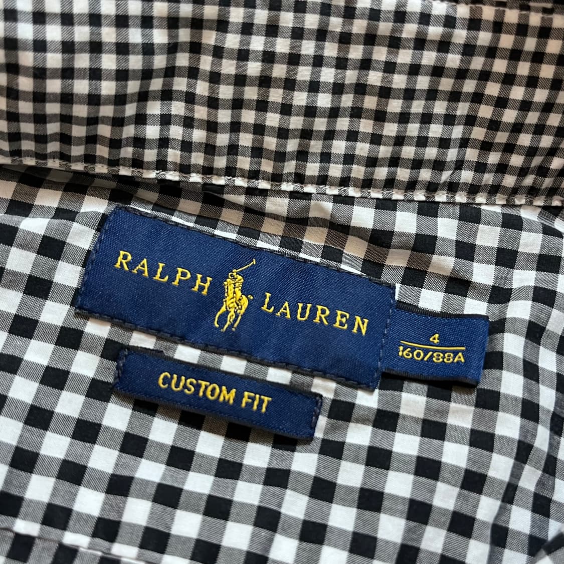 [정품] 폴로 블랙 / 블랙포니 체크 셔츠 [ 4 ] 상품이미지5