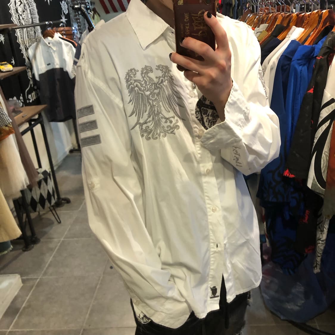 [NO.9] 레벨 스프릿 셔츠 화이트 상품이미지2