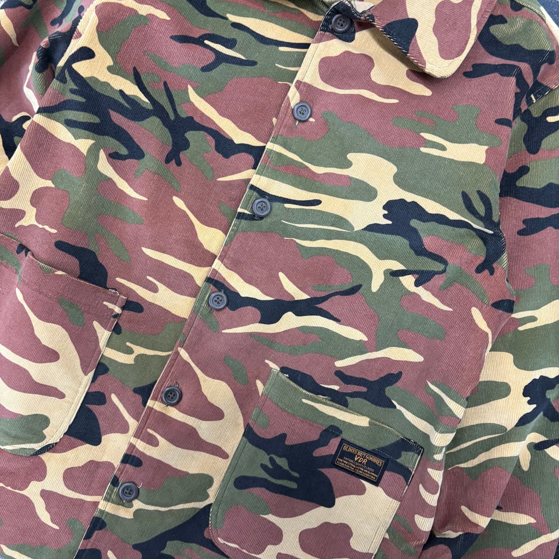 (95)VDR 카모 밀리터리 코듀로이 자켓 상품이미지3