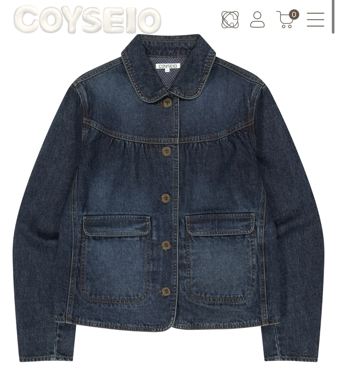 [바로배송O새제품]코이세이오 데님 자켓 coyseio DEEP DENIM 상품이미지1