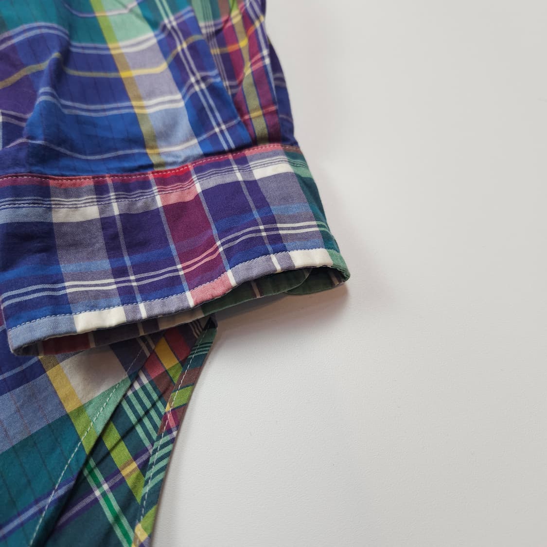 폴로 랄프로렌 포니 로고 타탄체크 셔츠 (XL) 상품이미지4