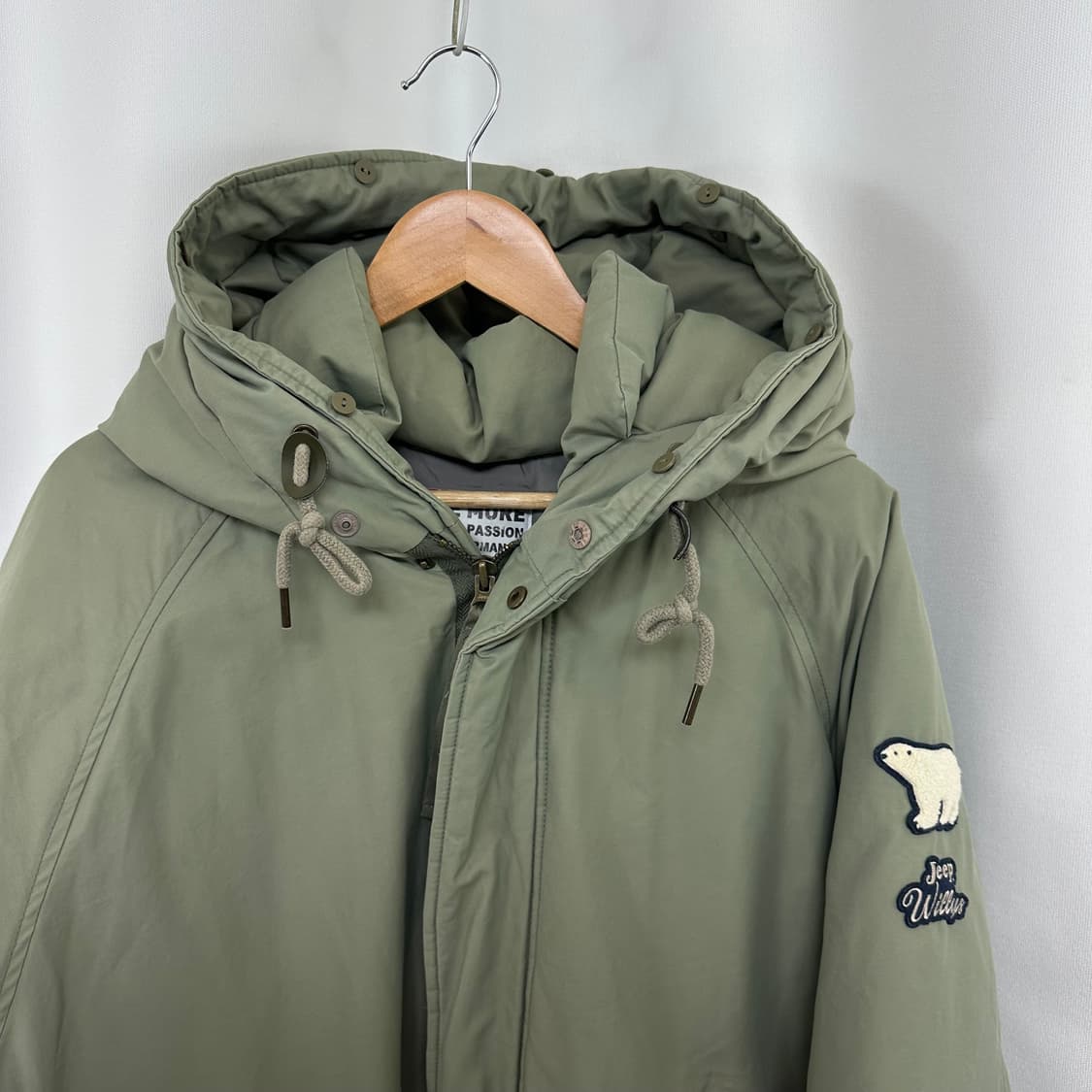   지프 남자 후드 패딩점퍼 오리털 솜빵빵 100 L  WEOE 상품이미지4