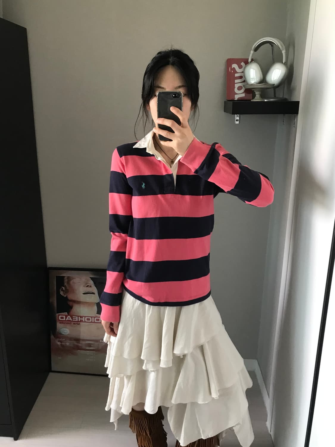 폴로 랄프로렌 포니로고 스트라이프 럭비티 상품이미지4