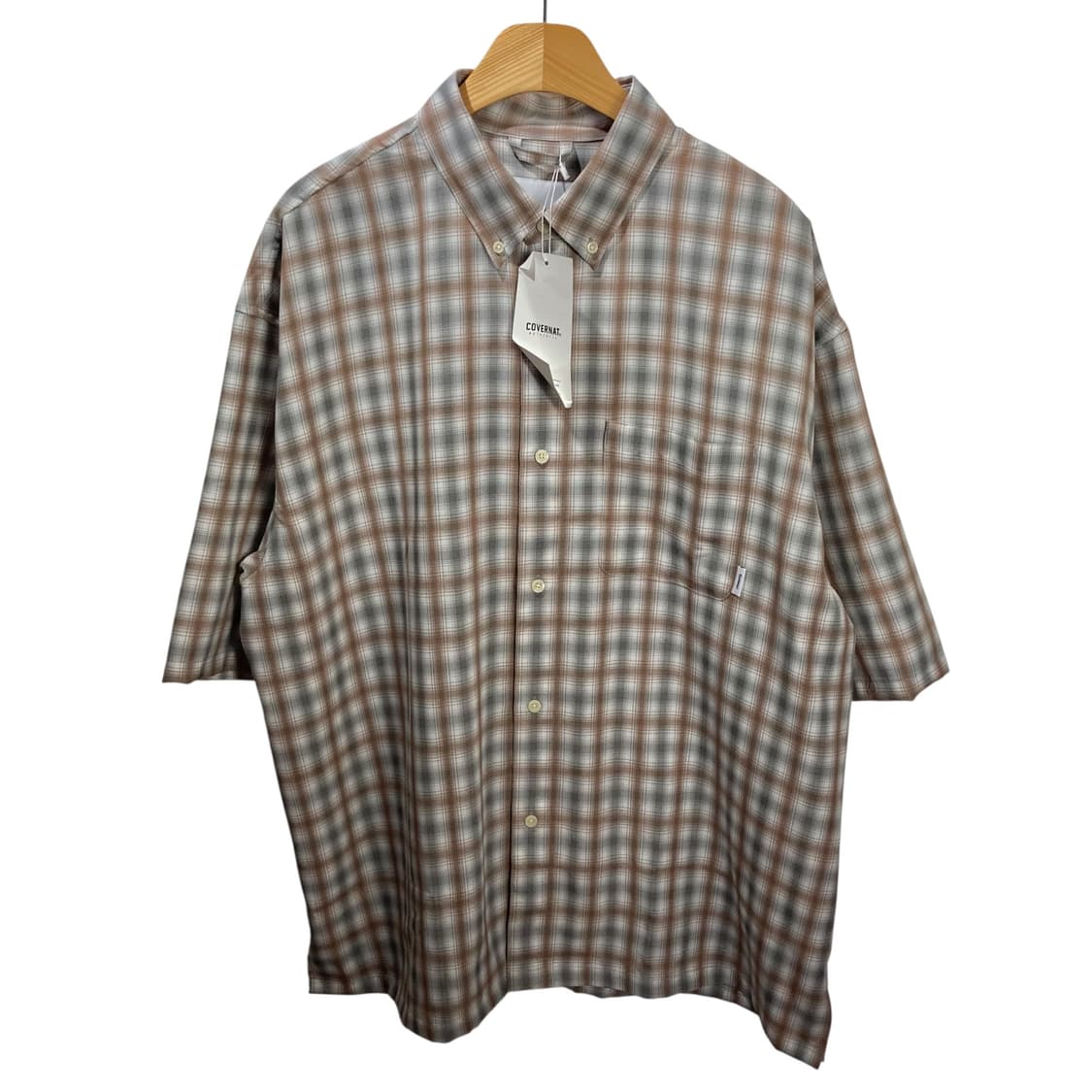 커버낫 체크 반팔 셔츠 상품이미지2