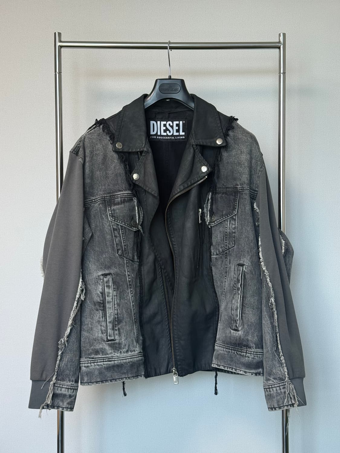 Diesel 디젤 데님 후드 집업 자켓 상품이미지3