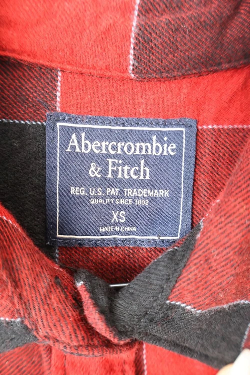 Abercrombie Red Black Plaid Shirt 상품이미지5