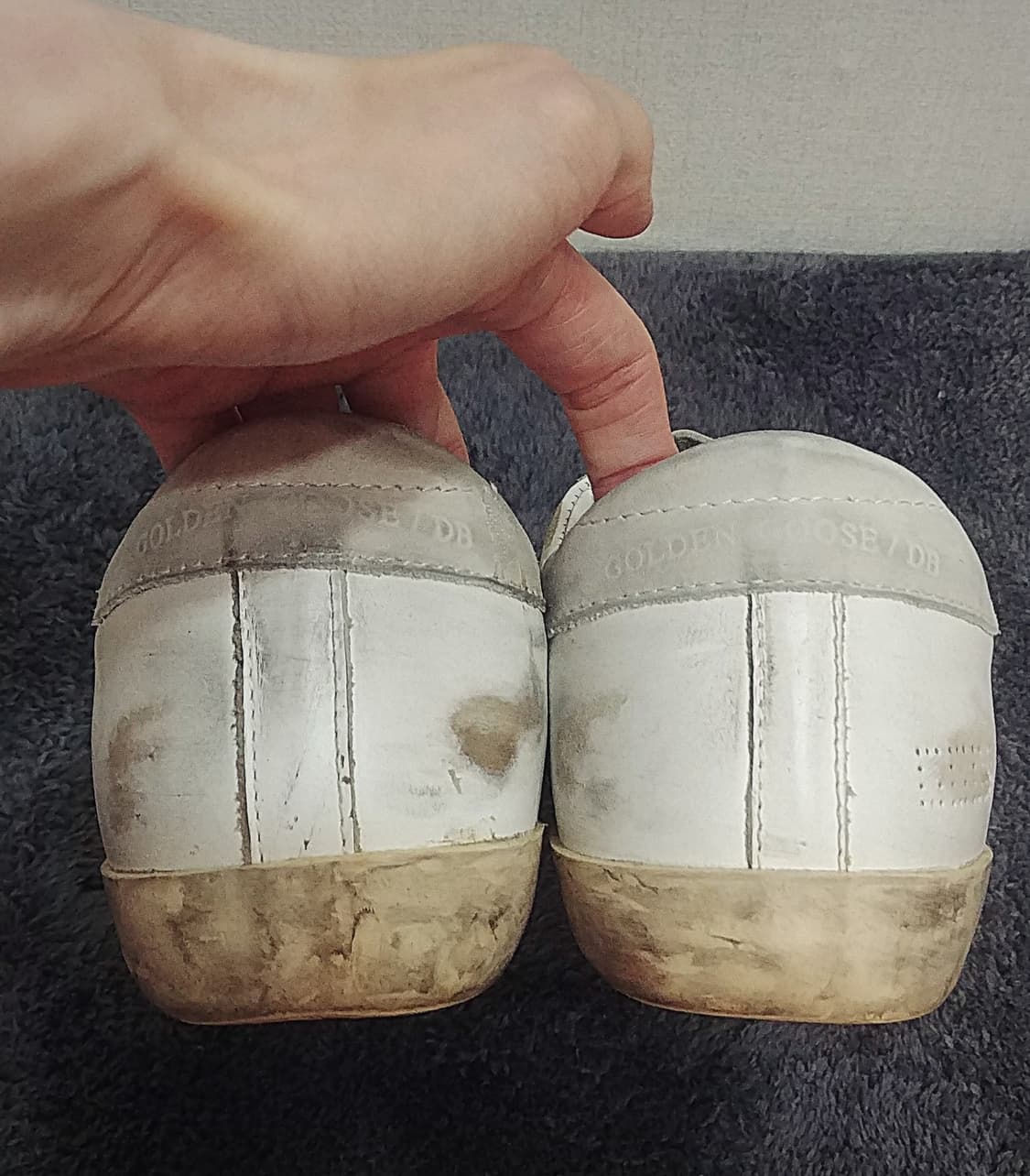 골든구스 슈퍼스타 화이트스케이트 펀칭스타 로우탑  37사이즈 상품이미지4