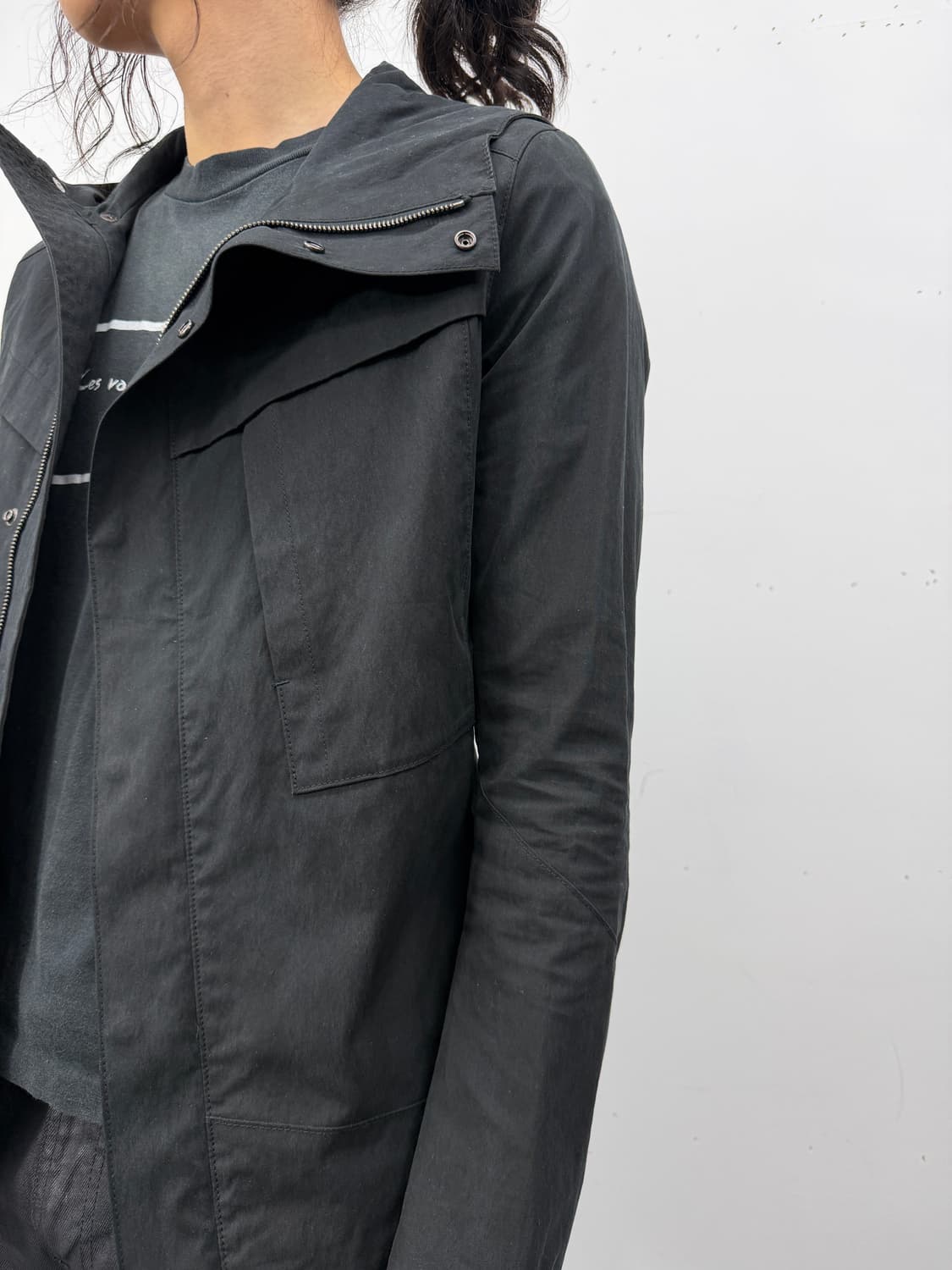 WJK high neck diagonal zip jacket 상품이미지5