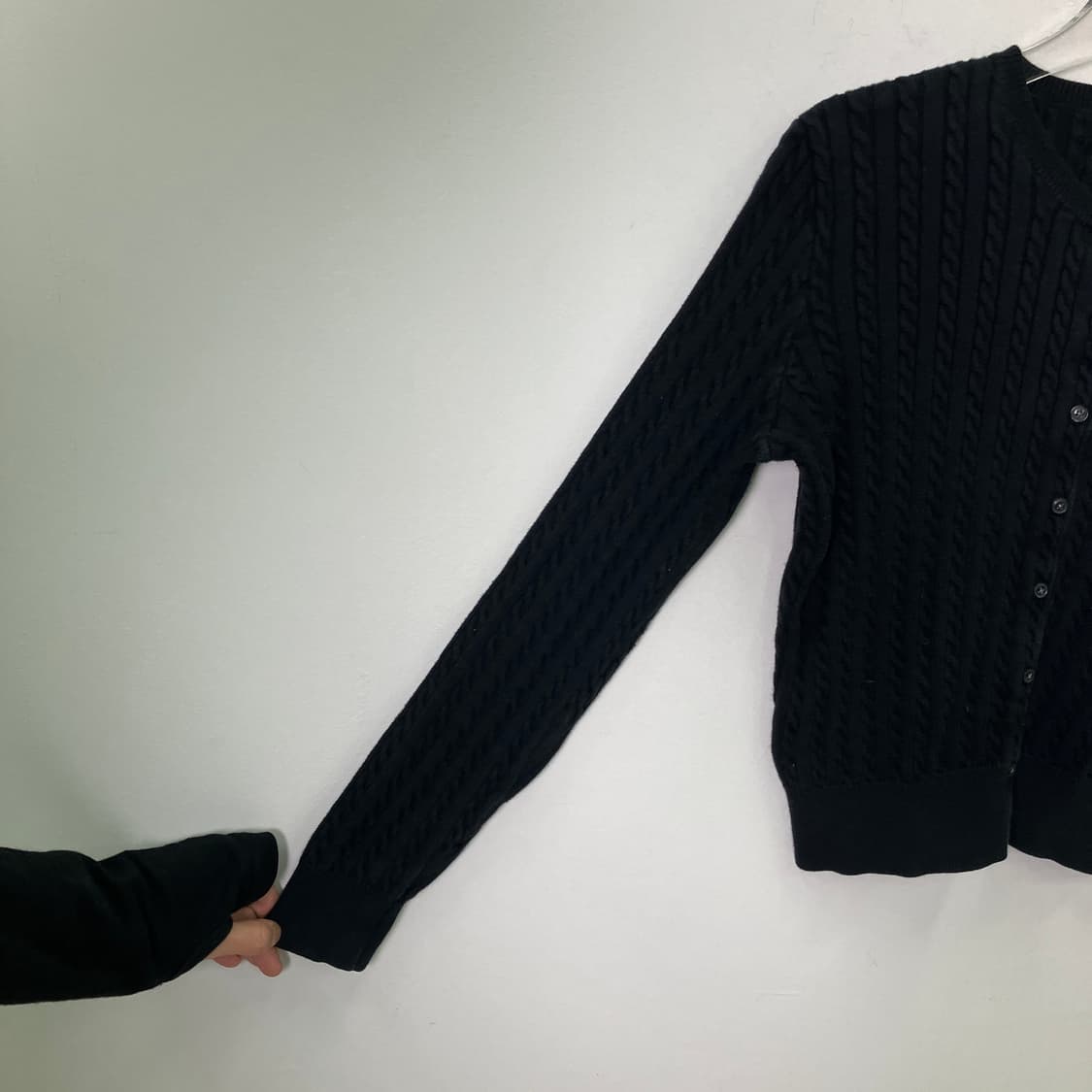 폴로 랄프로렌 케이블 니트 크롭 가디건 XL 상품이미지6