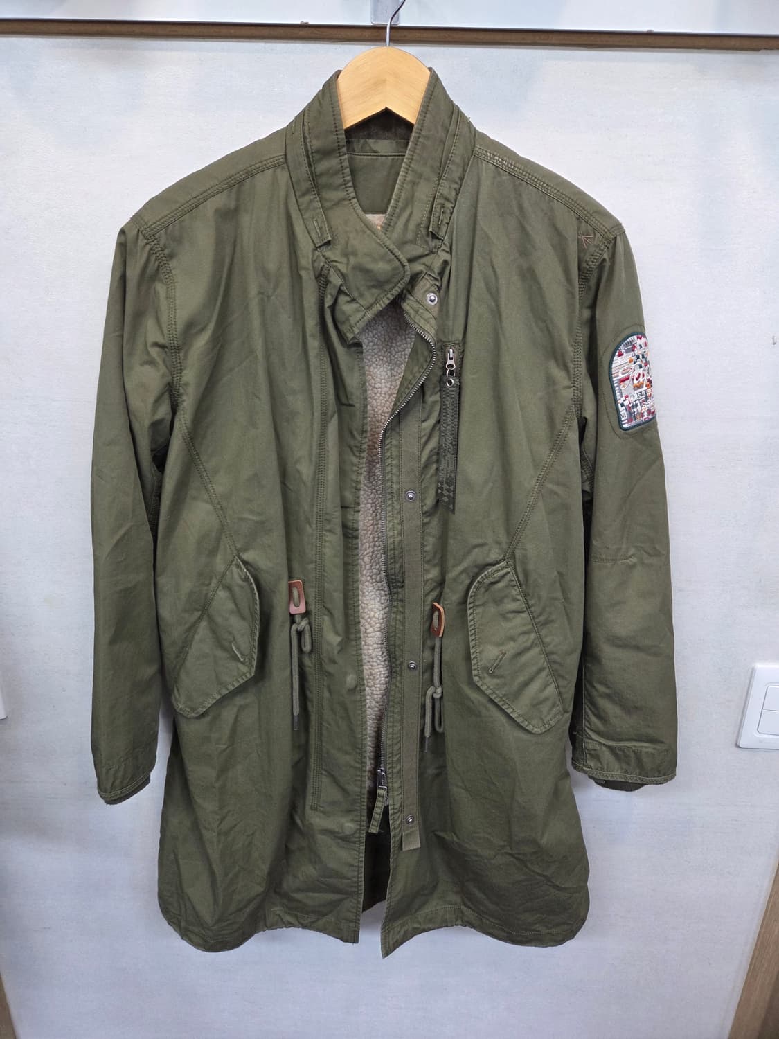 써스데이아일랜드 개파카 야상 자켓 s 상품이미지1