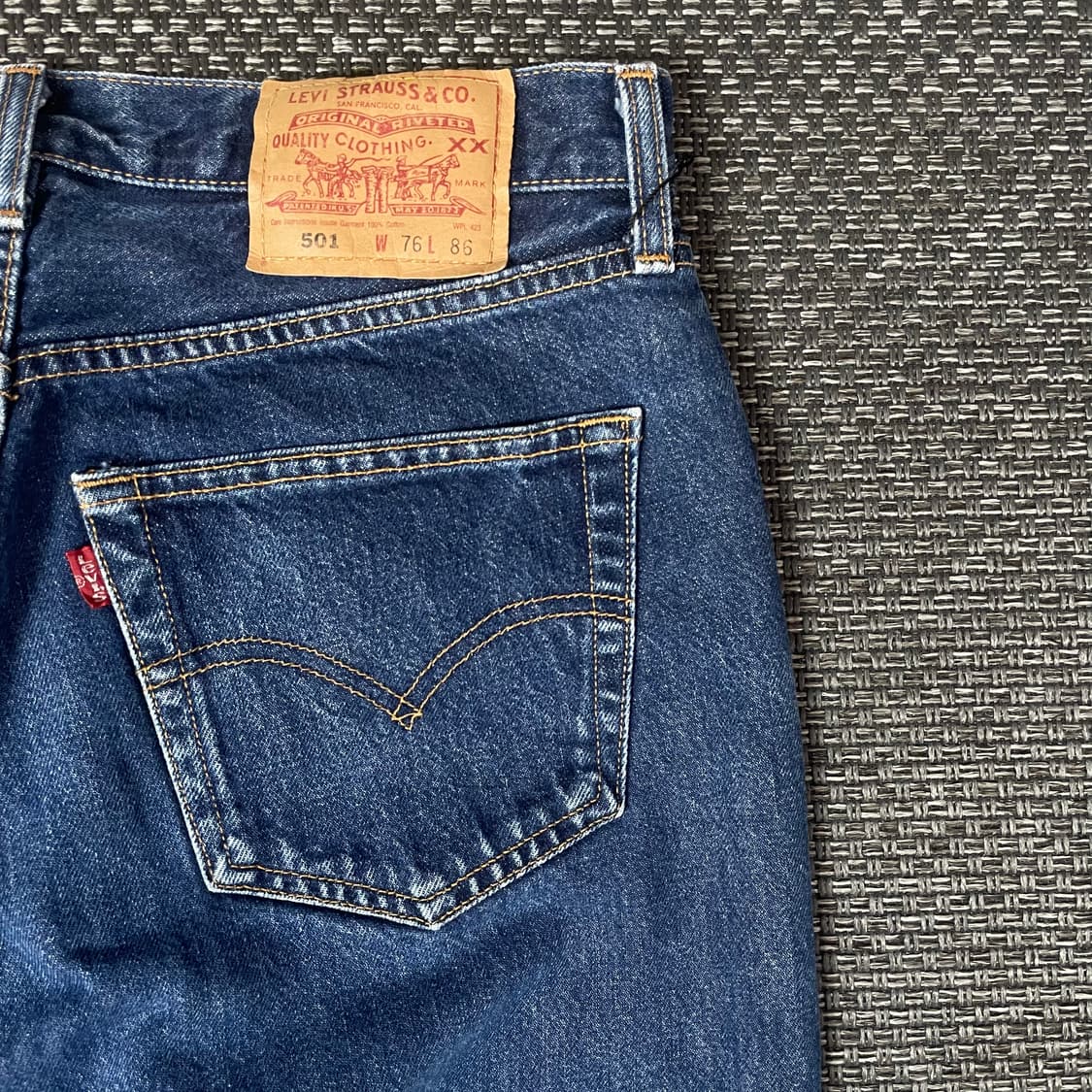 (30) 리바이스 501 인디고 4버튼 스트레이트 데님 팬츠 상품이미지4