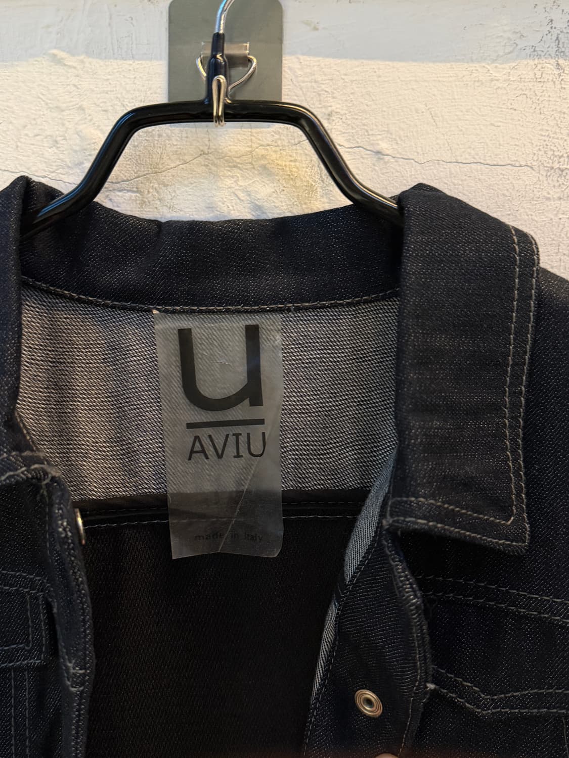 AVIU 퍼 스티치 디테일 데님 자켓 S 상품이미지3