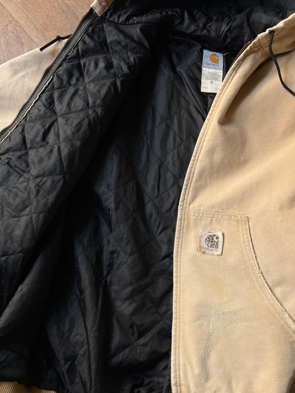 [XL]90's 칼하트 USA J06 WET 액티브 워크 자켓 상품이미지6