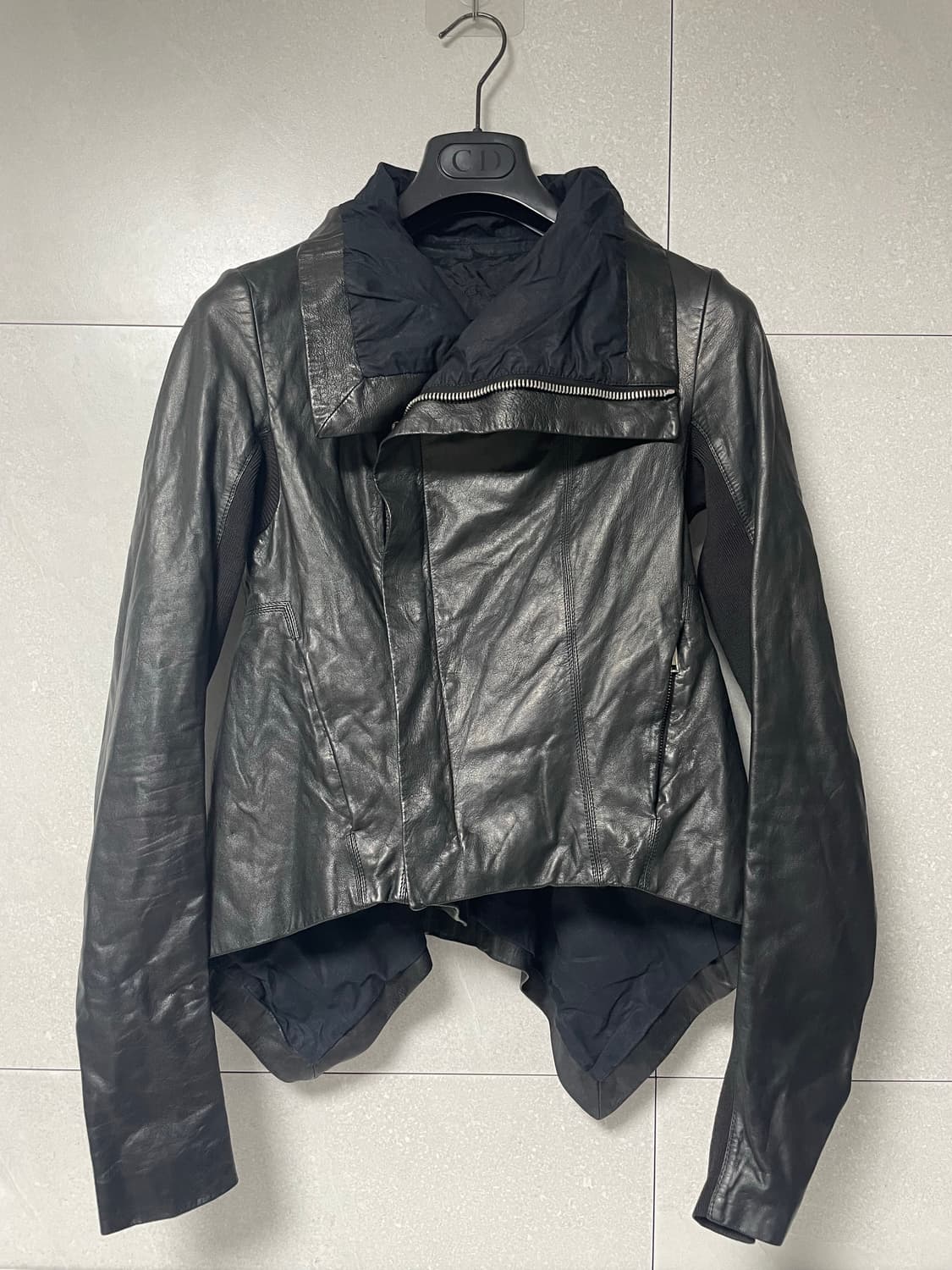 릭 오웬스 나스카 하이넥 레더자켓 상품이미지1