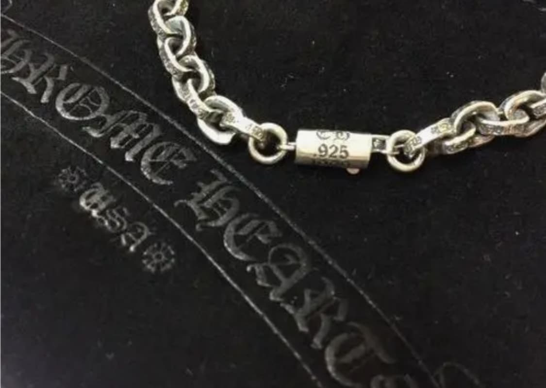 크롬하츠 팔찌 페이퍼 체인 실버 상품이미지2