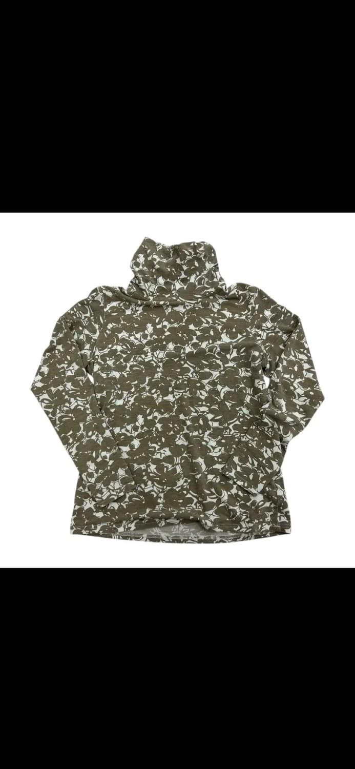 T133 JPN 플로럴 패턴 하이넥 티셔츠 SIZE M-L (W) 상품이미지1