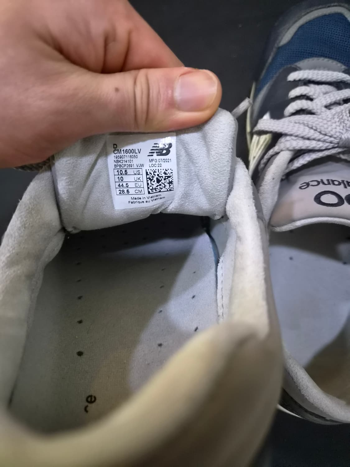 뉴발란스 1600 프리미엄빈티지 네이비(285) 상품이미지4