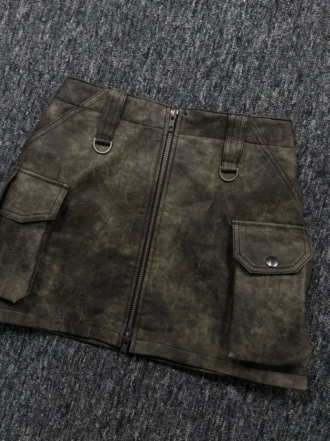 에스이오 레더 미니 스커트 상품이미지6