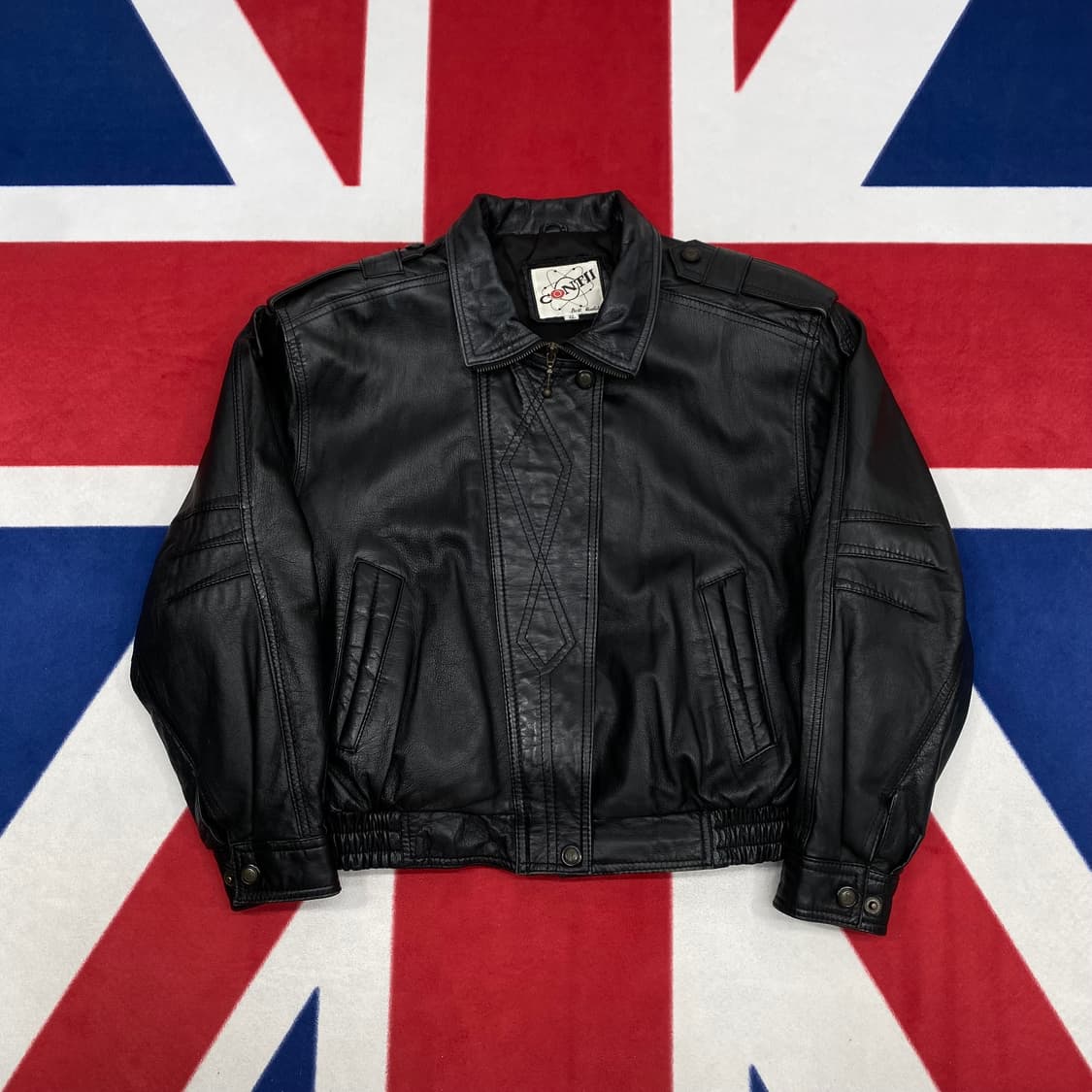 빈티지 가죽 봄버자켓 여성XL 상품이미지1