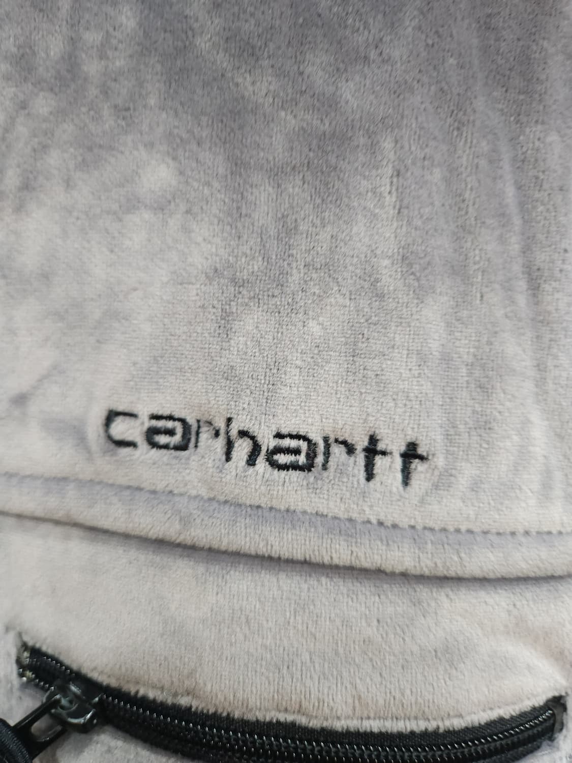 칼하트 80s 그레이 벨벳 후리스 집업자켓

 상품이미지5