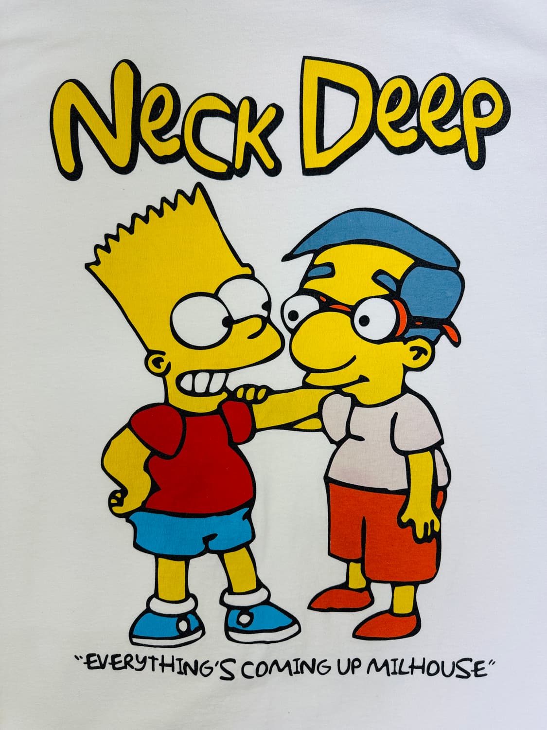빈티지 바트심슨 NECK DEEP 티셔츠 L 상품이미지2