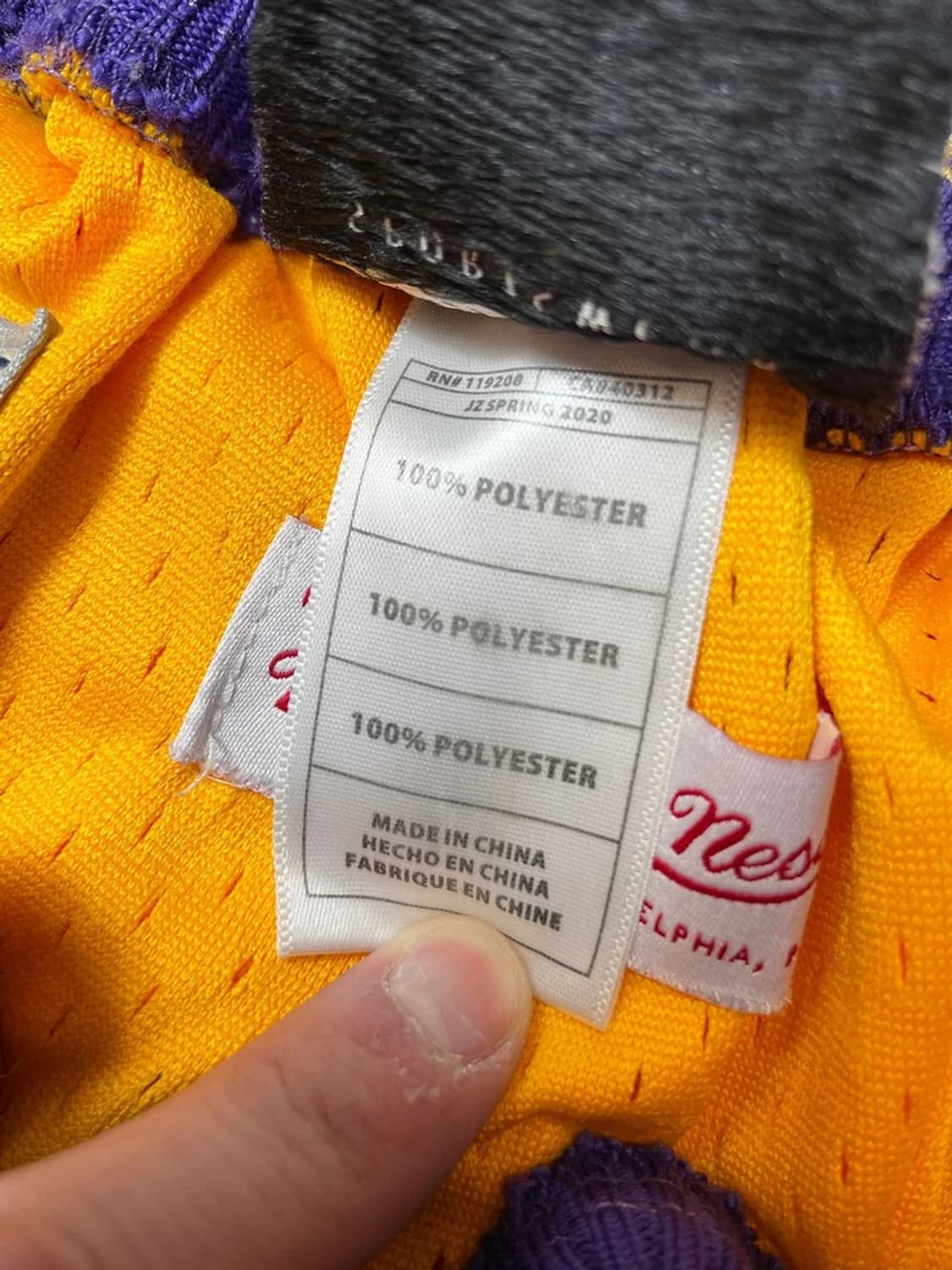 LA레이커스 미첼앤네스x저스트던 트로우백 농구 반바지 PN9631 상품이미지6