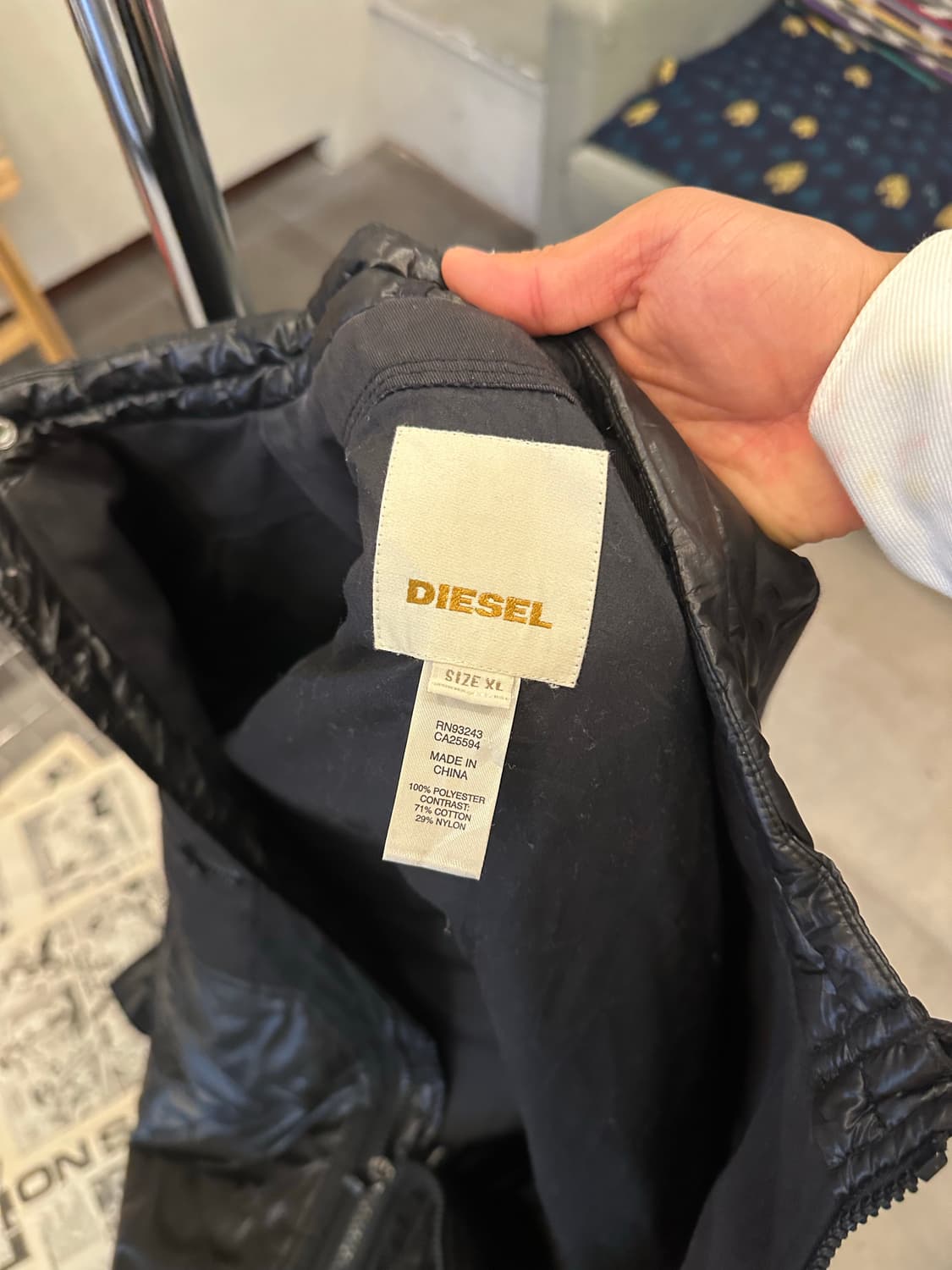 Diesel nylon/cotton multi quilted jacket 상품이미지10