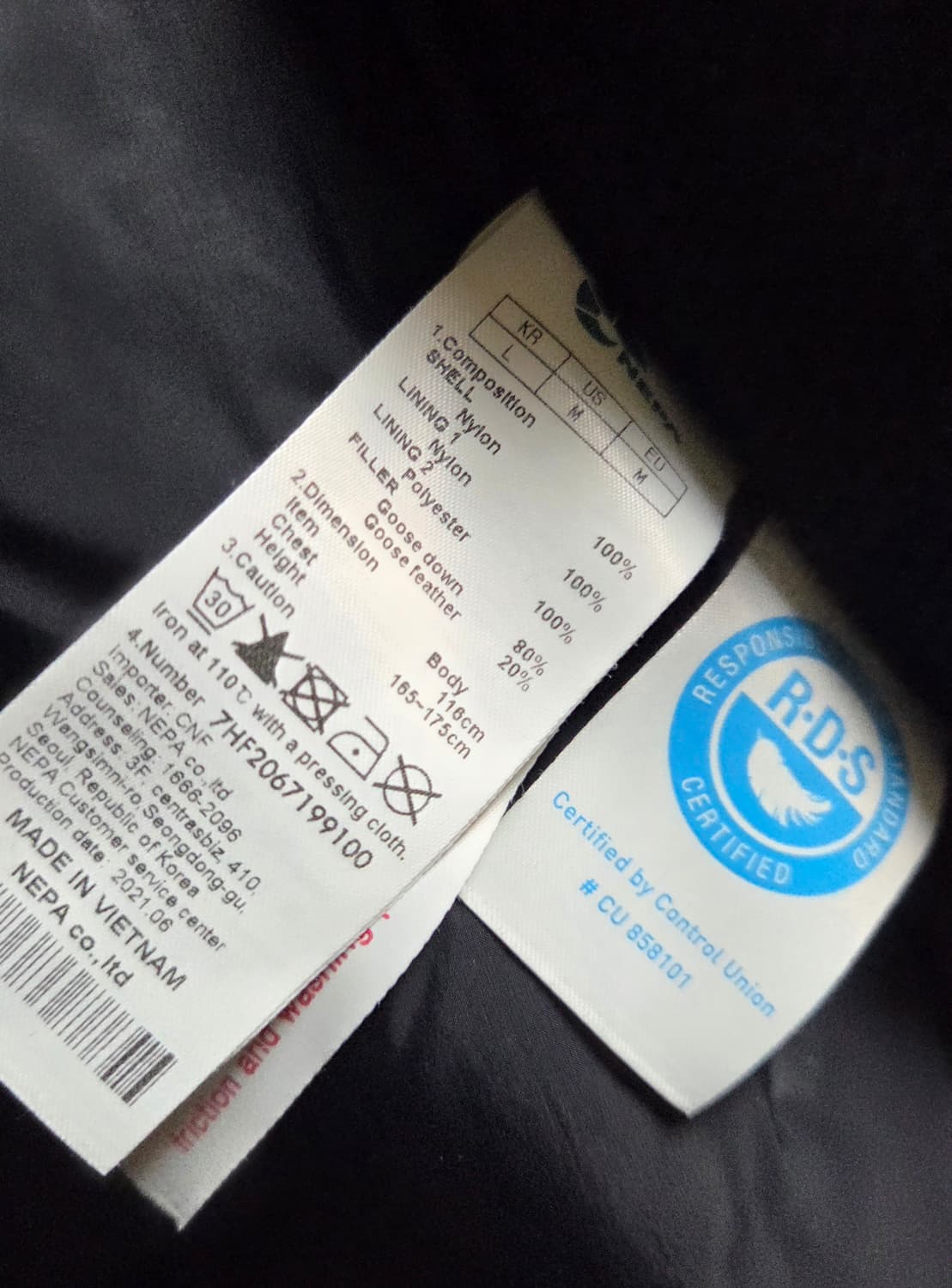 네파 구스다운 몬스터 파카 블랙 100 상품이미지7