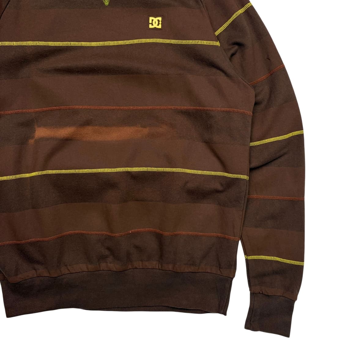 DC Shoes 빈티지 브라운 스트라이프 스웻셔츠 M 상품이미지3