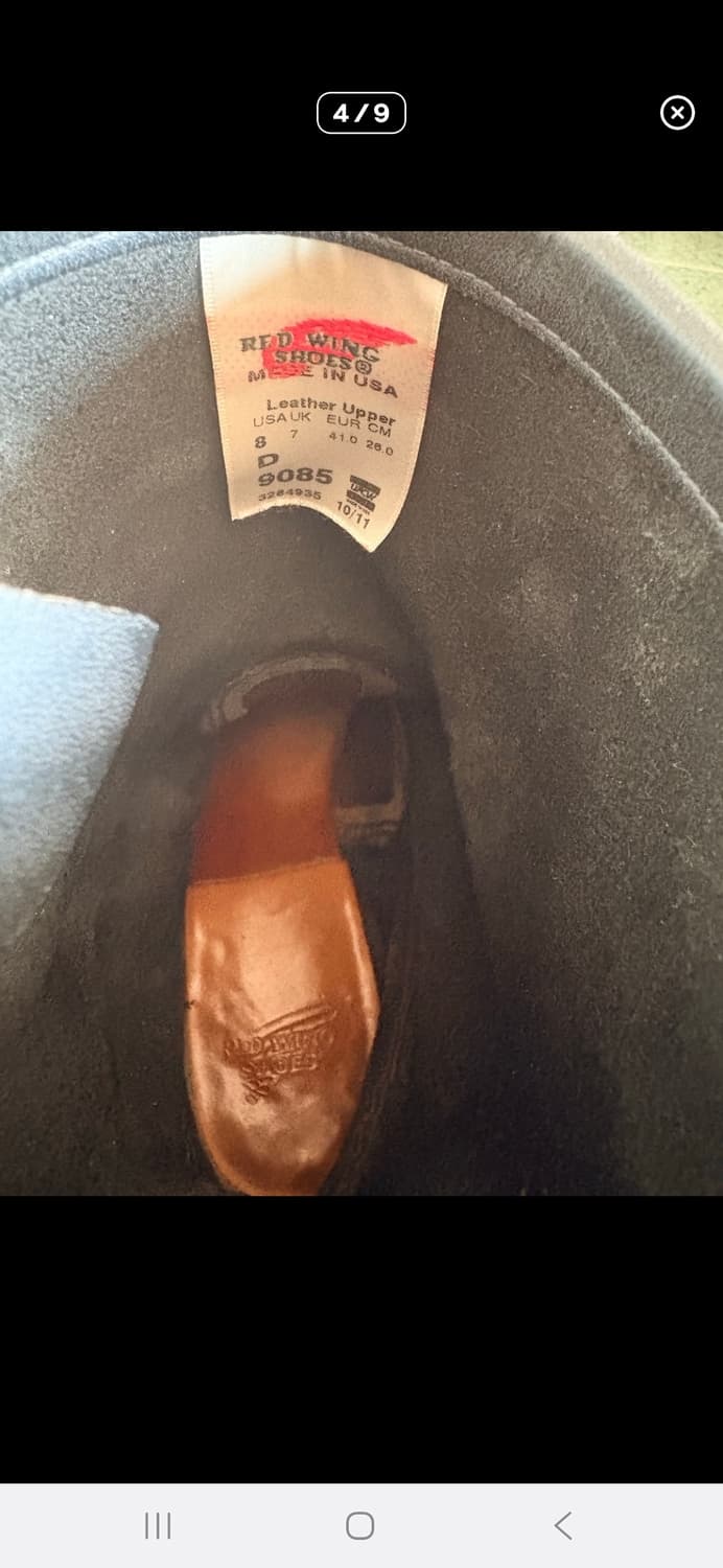 레드윙 엔지니어부츠9085  8D 상품이미지5