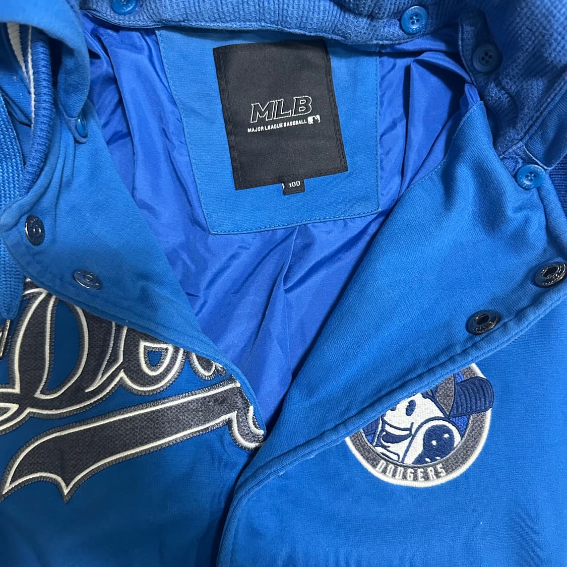 (100) MLB LA 다저스 후드 야구자켓 바시티 자켓 상품이미지4